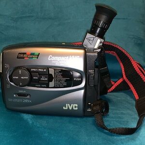 JVC Compact VHS Camcorder with double battery pack included